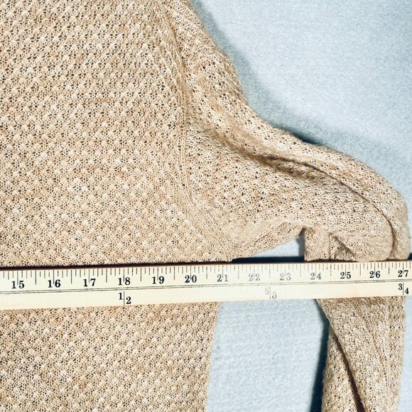 Quince Sweater Womens M Beige Tan Wool Alpaca Tunic Slouchy - Picture 8 of 11